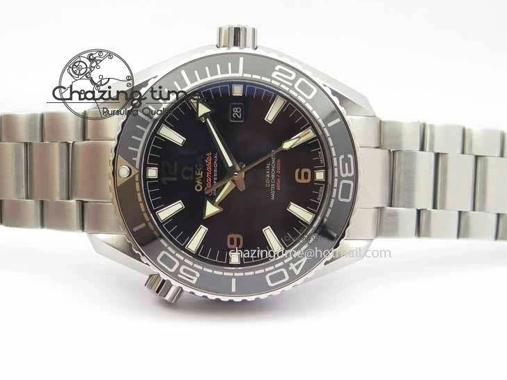 0308 Planet Ocean 2016 43.5mm SS OM 1:1 Best Edition Black Dial On SS Bracelet A Cozy 8162